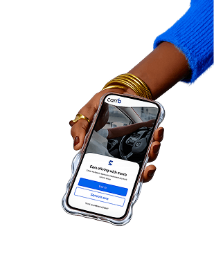 Hand holding phone